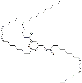 1,2-Dilinoleoyl-3-palmitoyl-rac-glycerol Structure,2190-15-0Structure