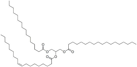 1-(Palmitoyloxy)-3-(Stearoyloxy)-2-Propanyl (9Z)-9-Octadecenoate Structure,2190-27-4Structure