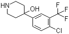 4-[4-Chloro-3-(trifluoromethyl)phenyl]-4-piperidinol Structure,21928-50-7Structure