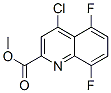 2-Quinolinecarboxylic acid, 4-chloro-5,8-difluoro-, methyl ester Structure,219949-93-6Structure