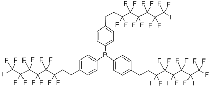 Tris[4-(3,3,4,4,5,5,6,6,7,7,8,8,8-tridecafluorooctyl)phenyl]phosphine Structure,219985-31-6Structure