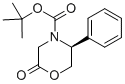 (5S)-n-(tert-butoxycarbonyl)-3,4,5,6-tetrahydro-5-phenyl-4(h)-1,4-oxazin-2-one Structure,220077-24-7Structure