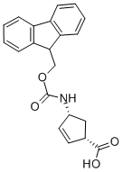 (-)-(1S,4r)-n-fmoc-4-aminocyclopent-2-enecarboxylic acid Structure,220497-64-3Structure