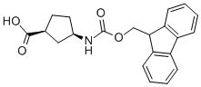 (+)-(1S,3r)-n-fmoc-3-aminocyclopentanecarboxylic acid Structure,220497-66-5Structure