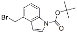 1H-Indole-1-carboxylic acid, 4-(bromomethyl)-, 1,1-dimethylethyl ester Structure,220499-13-8Structure