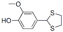 4-(1,3-Dithiolan-2-yl)-2-methoxyphenol Structure,22068-62-8Structure