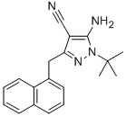 5-Amino-1-tert-butyl-3-(1’-naphthylmethyl)-4-cyanopyrazole Structure,221243-77-2Structure