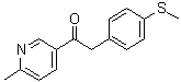 1-(6-Methylpyridin-3-yl)-2-(4-(methylthio)phenyl)ethanone Structure,221615-72-1Structure