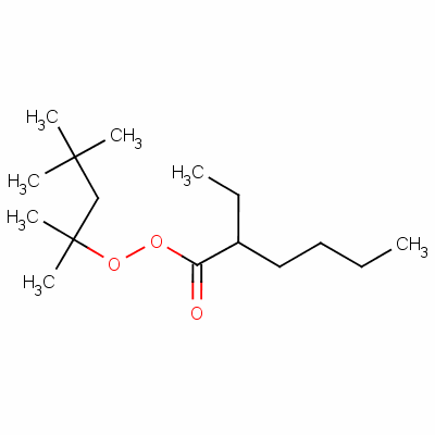 2-Ethyl-hexaneperoxoic acid 1,1,3,3-tetramethylbutyl ester Structure,22288-43-3Structure