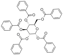 (2R,3r,4s,5r,6r)-6-((benzoyloxy)methyl)tetrahydro-2h-pyran-2,3,4,5-tetrayltetrabenzoate Structure,22415-91-4Structure