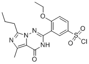 4-Ethoxy-3-(5-methyl-4-oxo-7-propyl-3,4-dihydro-imidazo[5,1-f][1,2,4]-triazin-2-yl)benzene-sulfonyl chloride Structure,224789-26-8Structure