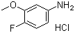 4-Fluoro-3-Methoxyanilinehydrochloride Structure,22510-10-7Structure