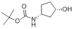 Tert-butyl n-[(1r,3s)-3-hydroxycyclopentyl]carbamate Structure,225641-84-9Structure