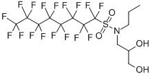 N-(2,3-Dihydroxypropyl)-N-propyl-1,1,2,2,3,3,4,4,5,5,6,6,7,7,8,8-heptadecafluoro-1-octanesulfonamide Structure,2262-49-9Structure