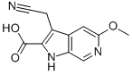 3-(Cyanomethyl)-5-methoxy-1h-pyrrolo[2,3-c]pyridine-2-carboxylic acid Structure,22772-37-8Structure