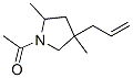 Pyrrolidine, 1-acetyl-2,4-dimethyl-4-(2-propenyl)- (9ci) Structure,228099-00-1Structure