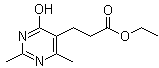 3-(4-Hydroxy-2,6-dimethyl-pyrimidin-5-yl)-propionic acid ethyl ester Structure,22814-29-5Structure