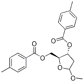 (2S,3r)-5-methoxy-2-(((4-methylbenzoyl)oxy)methyl)tetrahydrofuran-3-yl4-methylbenzoate Structure,22837-37-2Structure