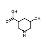 5-Hydroxypiperidine-3-carboxylic Acid Hydrochloride Structure,229152-86-7Structure