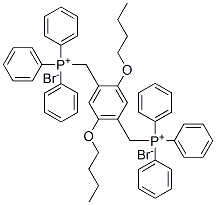 [(2,5-Dibutoxy-1,4-phenylene)bis(methylene)]bis[triphenylphosphonium bromide] Structure,229494-69-3Structure