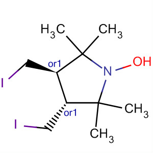 (3R,4r)-rel-3,4-bis(iodomethyl)-2,2,5,5-tetramethyl-1-pyrrolidinyloxy Structure,229621-29-8Structure