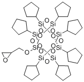 1,3,5,7,9,11,13-Heptacyclopentyl-15-glycidylpentacyclo[9.5.1.13,9.15,15.17,13]octasiloxane Structure,230316-12-8Structure