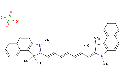 1,1’,3,3,3’,3’-Hexamethyl-4,4’,5,5’-di-benzo-2,2’-indotricarbocyanine perchlorate Structure,23178-67-8Structure