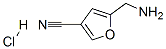 5-(Aminomethyl)furan-3-carbonitrile hydrochloride Structure,232280-80-7Structure