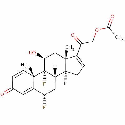 (6A,11b)-21-(acetyloxy)-6,9-difluoro-11-hydroxy-pregna-1,4,16-triene-3,20-dione Structure,2326-26-3Structure