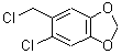 5-Chloro-6-(chloromethyl)-1,3-benzodioxole Structure,23468-31-7Structure