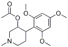 1-Methyl-4-(2,4,6-trimethoxyphenyl)piperidin-3-yl acetate Structure,234771-36-9Structure