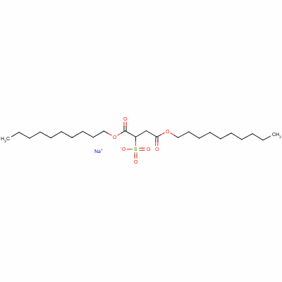 Sodium 1,4-didecyl sulphonatosuccinate Structure,23524-64-3Structure