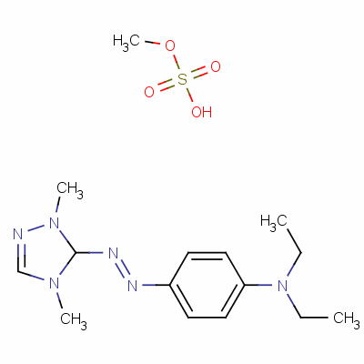 5-[[4-(Diethylamino)phenyl]azo]-1,4-dimethyl-1h-1,2,4-triazolium methyl sulphate Structure,23532-28-7Structure