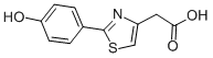 [2-(4-Hydroxy-phenyl)-thiazol-4-yl]-aceticacid Structure,23551-34-0Structure