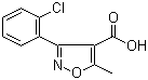 3-(2-Chlorophenyl)-5-methylisoxazole-4-carboxylic acid Structure,23598-72-3Structure