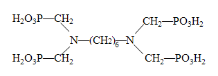 Hexamethylenebis(nitrilodimethylene)tetraphosphonic acid Structure,23605-74-5Structure