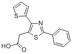 (2-Phenyl-4-thiophen-2-yl-thiazol-5-yl)-acetic acid Structure,23821-62-7Structure