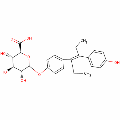 (2S,3s,4s,5r)-3,4,5-trihydroxy-6-[4-[(e)-4-(4-hydroxyphenyl)hex-3-en-3-yl]phenoxy]oxane-2-carboxylic acid Structure,2408-40-4Structure