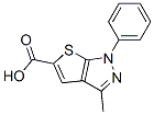 3-Methyl-1-phenyl-1H-thieno[2,3-c]pyrazole-5-carboxylic acid Structure,24086-27-9Structure