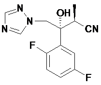 (αs,βr)-β-(2,5-difluorophenyl)-β-hydroxy-α-methyl-1h-1,2,4-triazole-1-butanenitrile Structure,241479-74-3Structure