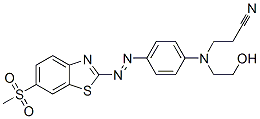 3-[(2-Hydroxyethyl)[4-[[6-(methylsulphonyl)benzothiazol-2-yl]azo]phenyl]amino]propiononitrile Structure,24170-48-7Structure