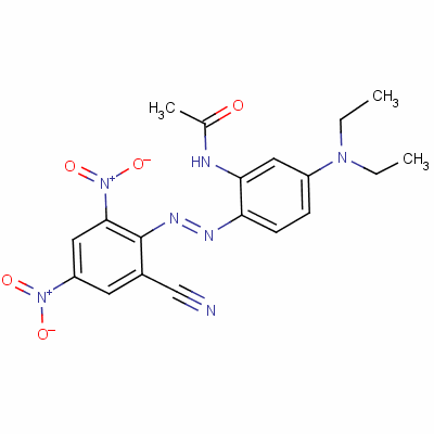 Acetamide, n-[2-[(2-cyano-4,6-dinitrophenyl) azo]-5-(diethylamino)phenyl]- Structure,24170-60-3Structure