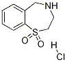 2,3,4,5-Tetrahydrobenzo[f][1,4]thiazepine 1,1-dioxide hydrochloride Structure,24187-83-5Structure