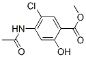 4-Acetylamino-5-chloro-2-hydroxybenzoic acid methyl ester Structure,24190-77-0Structure