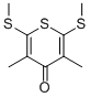 3,5-Dimethyl-2,6-bis(methylthio)-4H-thiopyran-4-one Structure,24215-64-3Structure