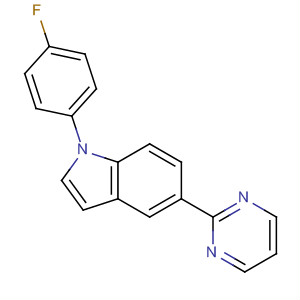 1-(4-Fluorophenyl)-5-(2-pyrimidinyl)-1h-indole Structure,243467-75-6Structure