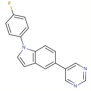 1-(4-Fluorophenyl)-5-(5-pyrimidinyl)-1h-indole Structure,243467-83-6Structure