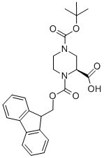 (S)-4-boc-1-fmoc-2-piperazinecarboxylic acid Structure,244132-27-2Structure