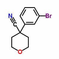 4-(3-Bromophenyl)tetrahydropyran-4-carbonitrile Structure,245439-36-5Structure