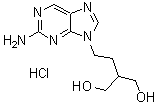 2-Amino-9-[4-hydroxy-3-(hydroxymethyl)-but-1-yl] purine hydrochloride Structure,246021-75-0Structure